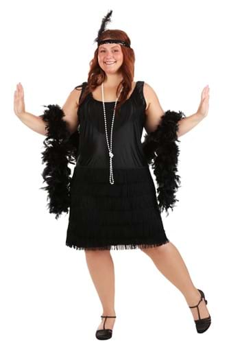 Plus Size Flapper Girl Costume