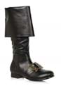 Mens Black Pirate Buckle Boot