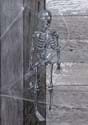 Silver Glitter Skeleton Decoration